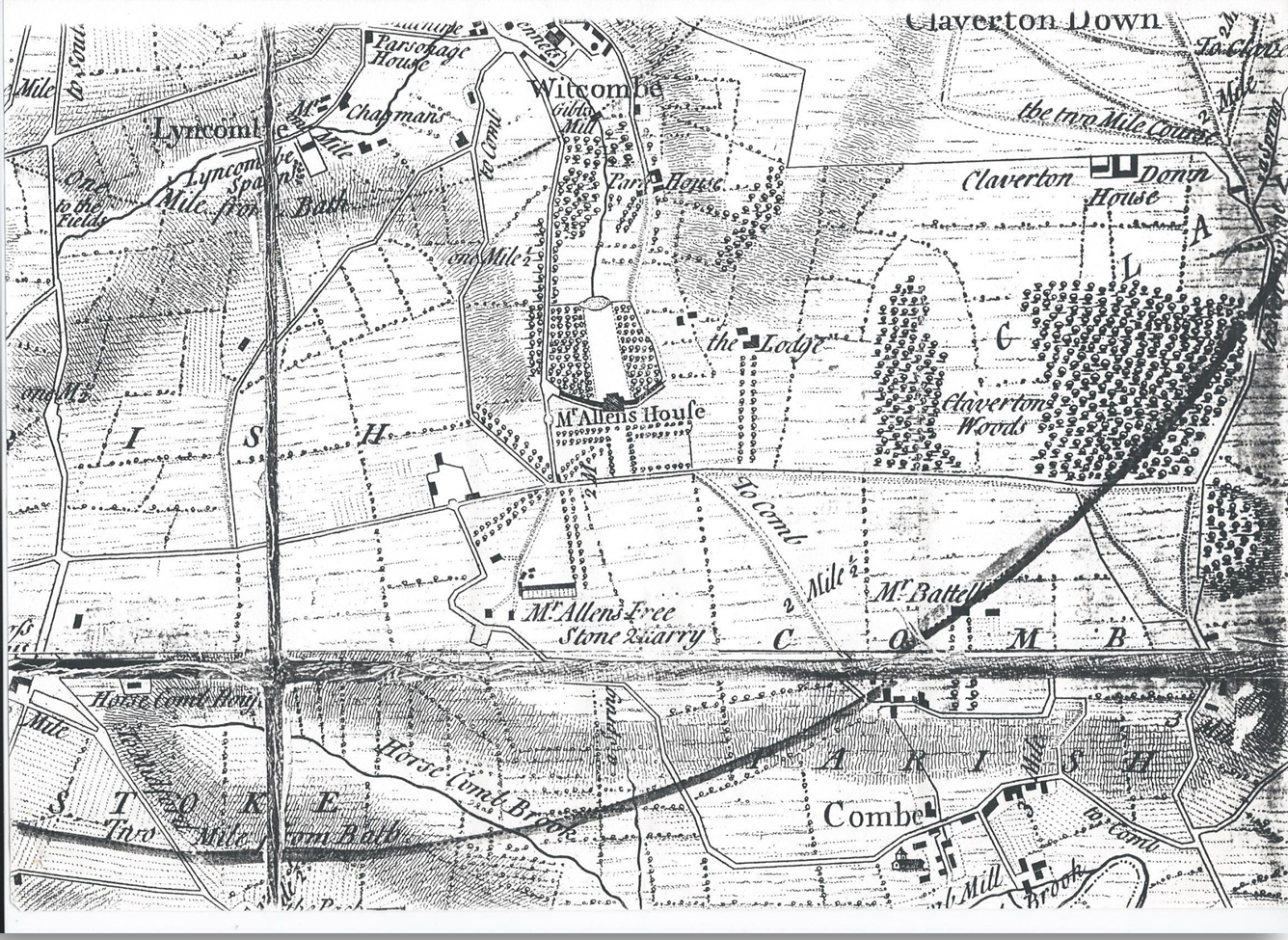 Combe Down Tunnel Map On Combe Down - Prior To Now